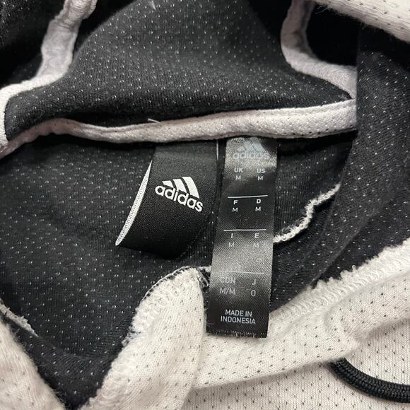 Adidas Mens Lightweight Gray Hoodie Sz M Active Lounge Gym Workout - Picture 7 of 7